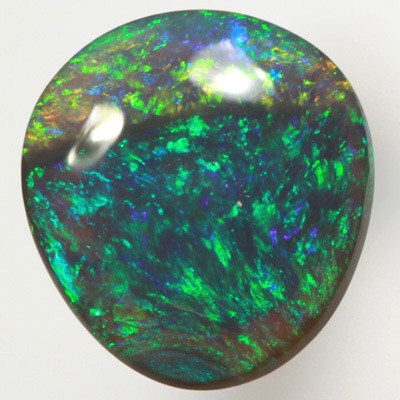 SOLID BLACK CRYSTAL OPAL Bright Floral Harlequin pattern SEE VIDEO